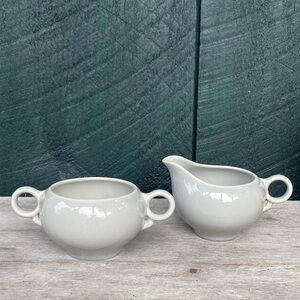 Vintage | Universal | Ballerina Dove Gray Sugar & Creamer